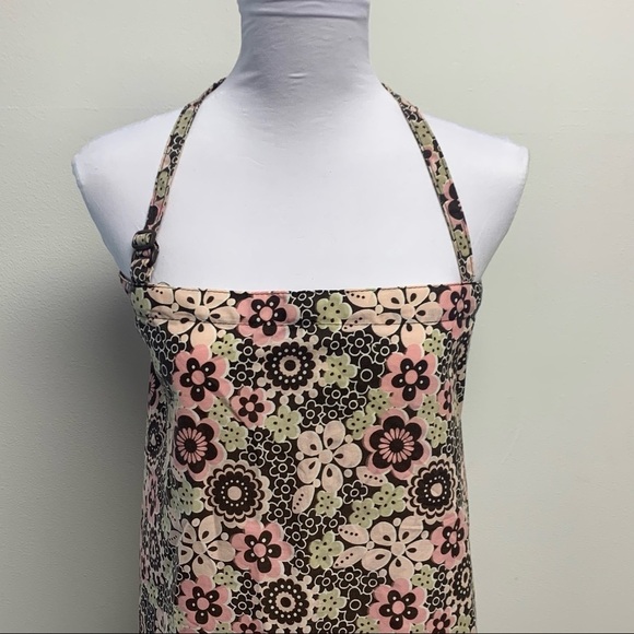 Eddie Bauer | Pink/Green/Brown | Floral Adjustable Strap Apron Nursing Cover - Picture 3 of 12